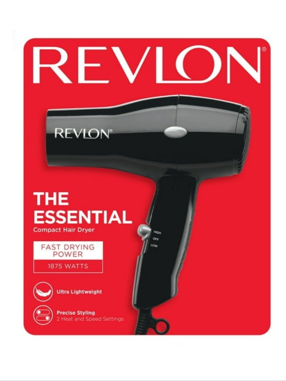 Revlon Compact Hair Dryer - Black